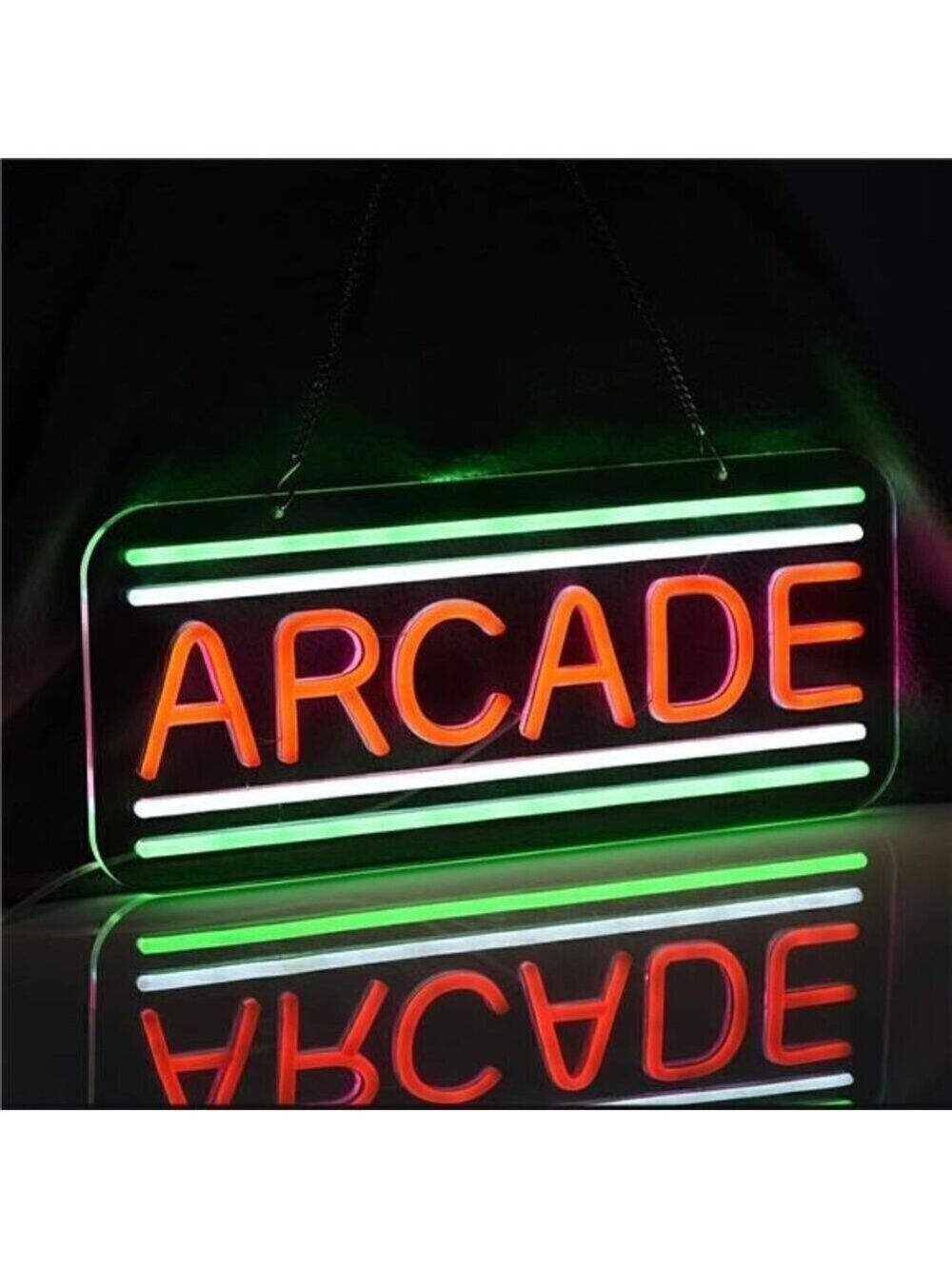 Neon Sign Arcade LED Game Zone Room Bar Man Cave Bedroom Art Gaming Wall Artwork